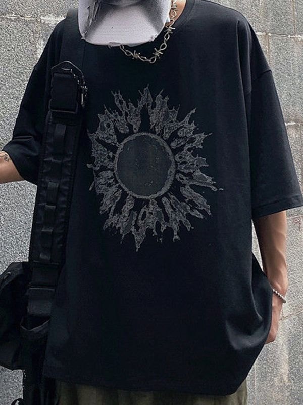 Camiseta con gráfico Darkness Sun para hombre-2