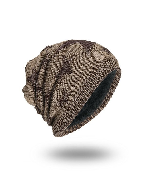 Gorro Beanie Star Jacquard Warm Fleece Forrado-1